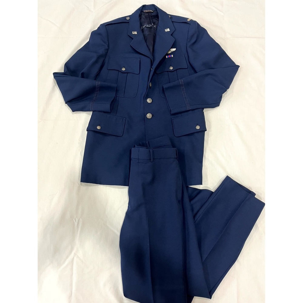 VTG USAF Officer Service Dress Uniform Patriot Jacket Pants Captain Pilot Navy